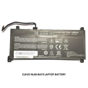 NL40BAT-3 Battery For CLEVO NL40CU NL41GU NL41LU NL51LU Series, Mechrevo Creator Young 15 I3 Series, 6-87-NL40S-33G21 6-87-NL4CS-32B01